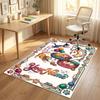 Cat Theme Crystal Velvet Rug Personalized Custom Name Text Soft Floor Mat Home Decor