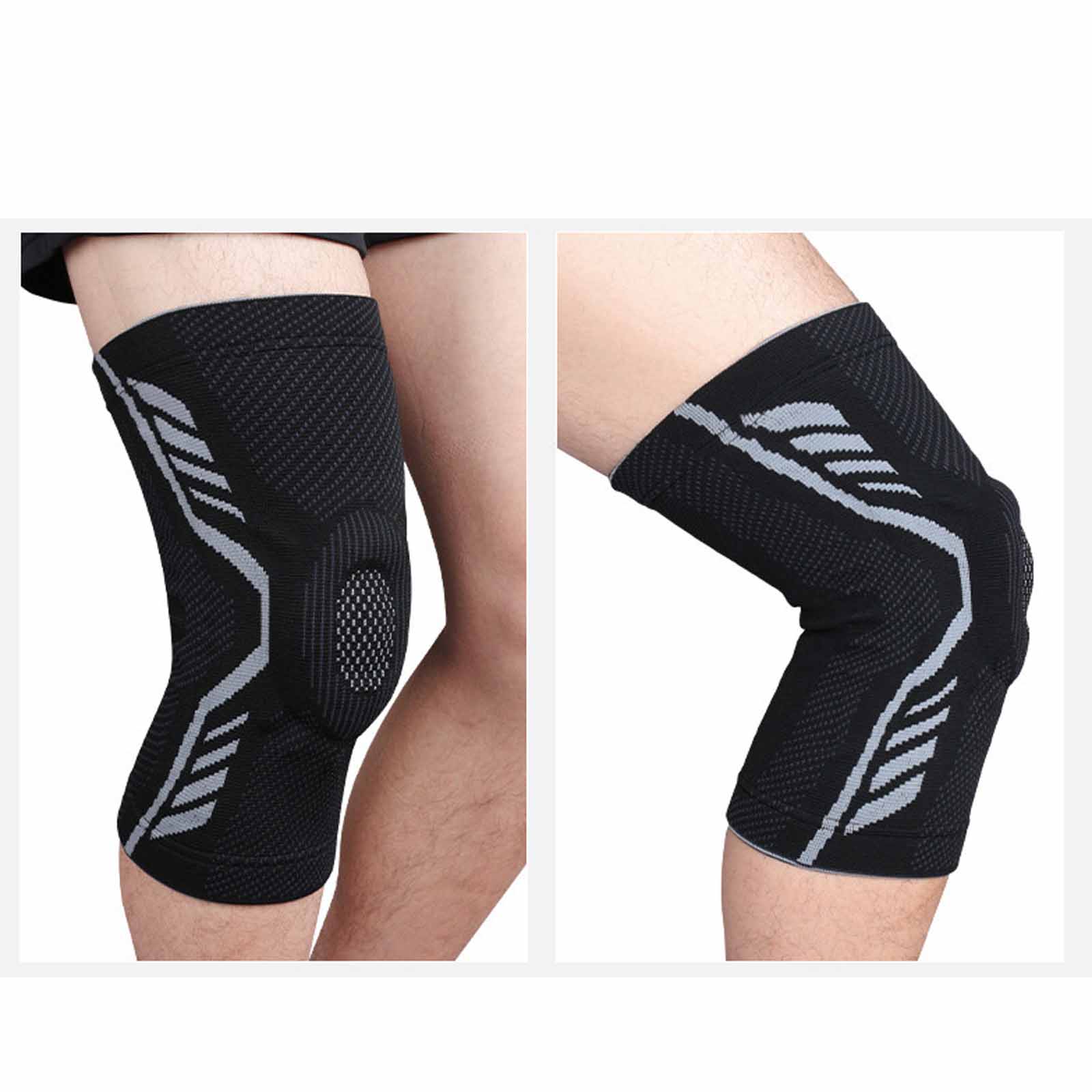 

Basketball Knee Pads – Pressure-Resistant Silicone Patella Guard for Meniscus , Outdoor Cycling & Fitness Leg XL