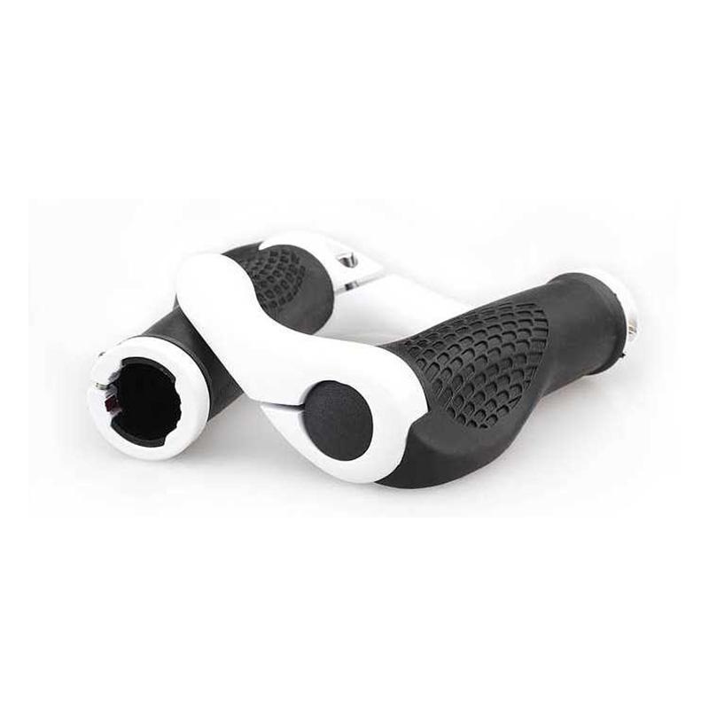 

1 Pair Bicycle Handlebar Grip Ergonomic Anti Skid Lock on Handle Cover Aluminum Alloy Rubber Grips MTB Bike Accessories