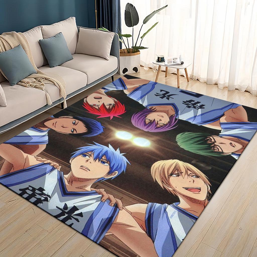 27 Styl Nowy Kreskówkowy Anime Kuroko no Basket Dywanik Dywan do Salonu Sypialni Dekoracja Domowa Sofa, Mata Podłogowa Antypoślizgowa do Zabawy dla Dzieci