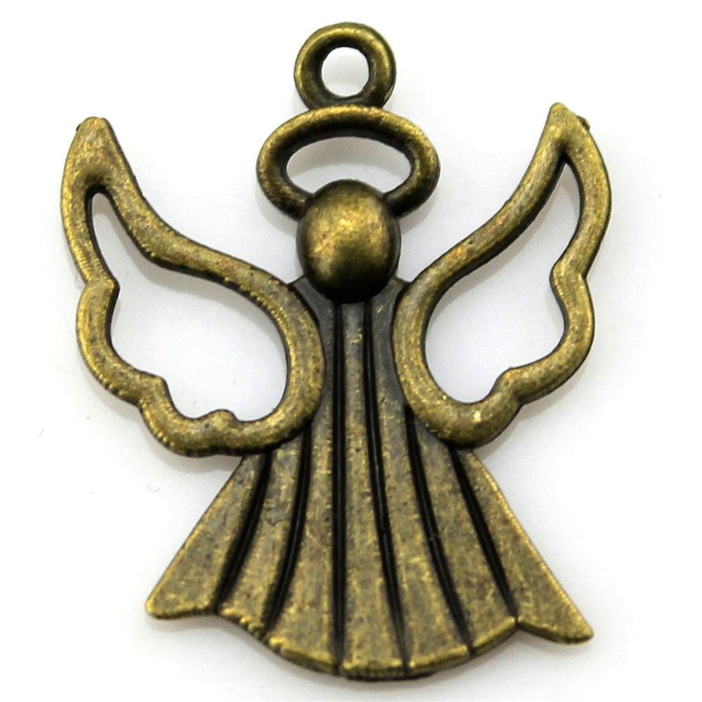 Angel Charms Alloy Fairy Pendants For Religious Holiday Jewelry Making