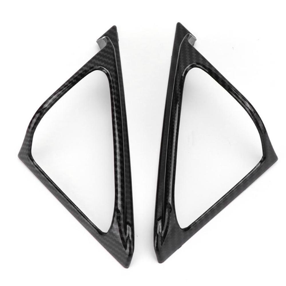 2x Carbon Fiber Look Door Speaker A-Pillar Cover Trim For Honda Accord 2018-2022