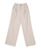 HARDCORE HAPPINESS Classic Single-Pleat Maxi Wide Slacks_Light Beige