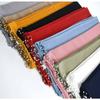 Long Chiffon Wave Edge Beaded Shawl For African Women