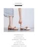 6125-1 Huidong County Daling Shoes Female Thick Heel Fairy Wind Middle Heel Spring Shoes Mary Jane Women's Shoes Single Shoes