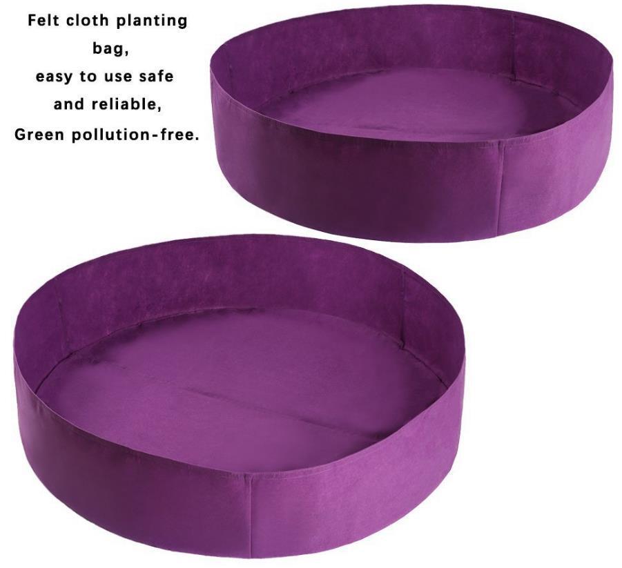 Felt Seedling Bags - Various Size Round Outdoor Planting Pots