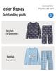 Boys' Long Sleeve Cotton Pajama Set for Summer with Air Conditioning Suit