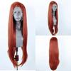 Platinum Blonde Wig Natural Wave Synthetic Lace Front Wigs For Women Long Wave Lace Synthetic Hair Copper Red Cosplay Daily Wear
