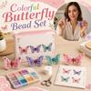 Colorful Butterfly Bead Set for DIY Jewelry Making - Kit for Bracelets and Necklaces