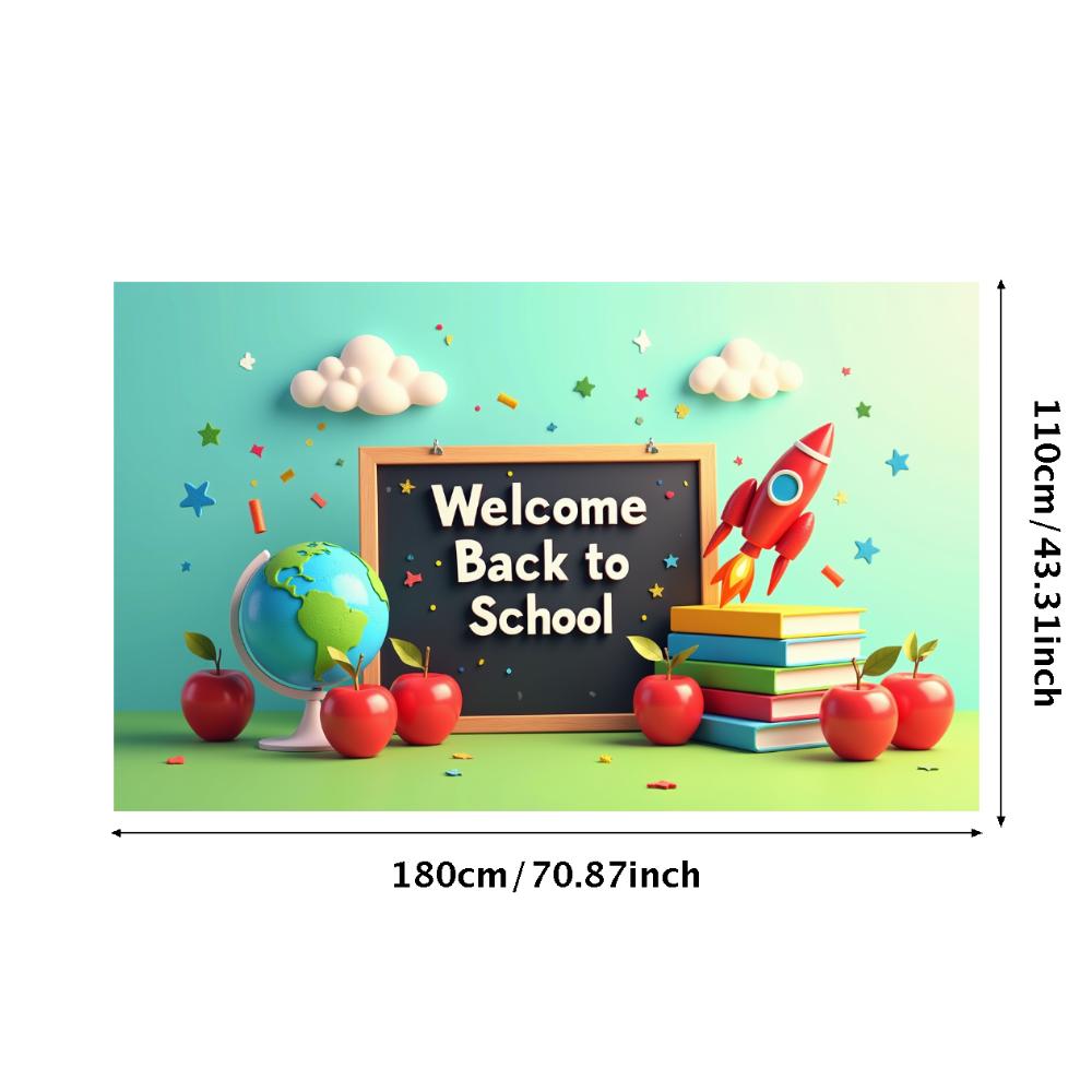 Welcome Back To School Banner School Opening Party Decorations Backdrop Classroom Event Decor Photography Background Props
