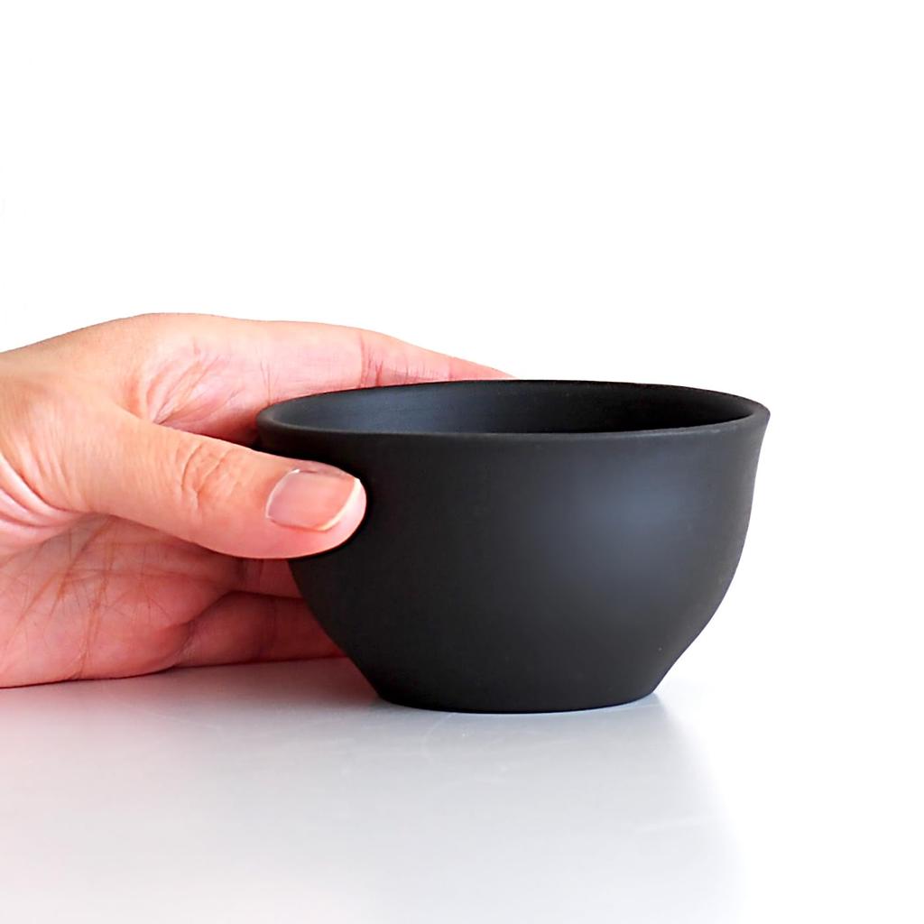 Nankai Tsusho '63' tokoname Teacup 100ml, 2-pack, Black, 0747-902, Made in Japan