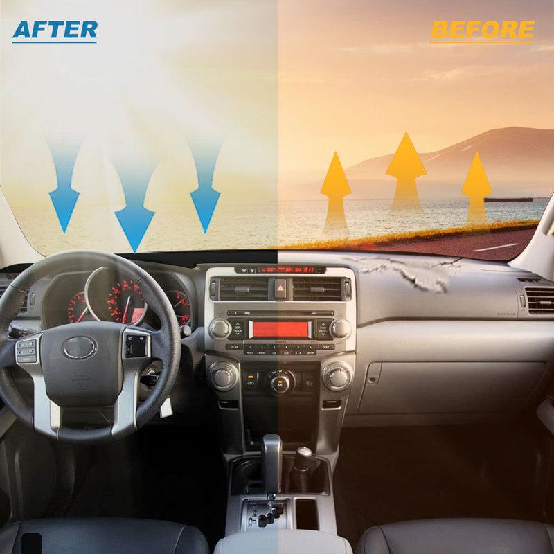 Dashboard Cover Mat for Toyota 4Runner 2010- LHD Dash Cover Sunshade Glare UV Rays Non-slip Protector Carpet Car Accessories
