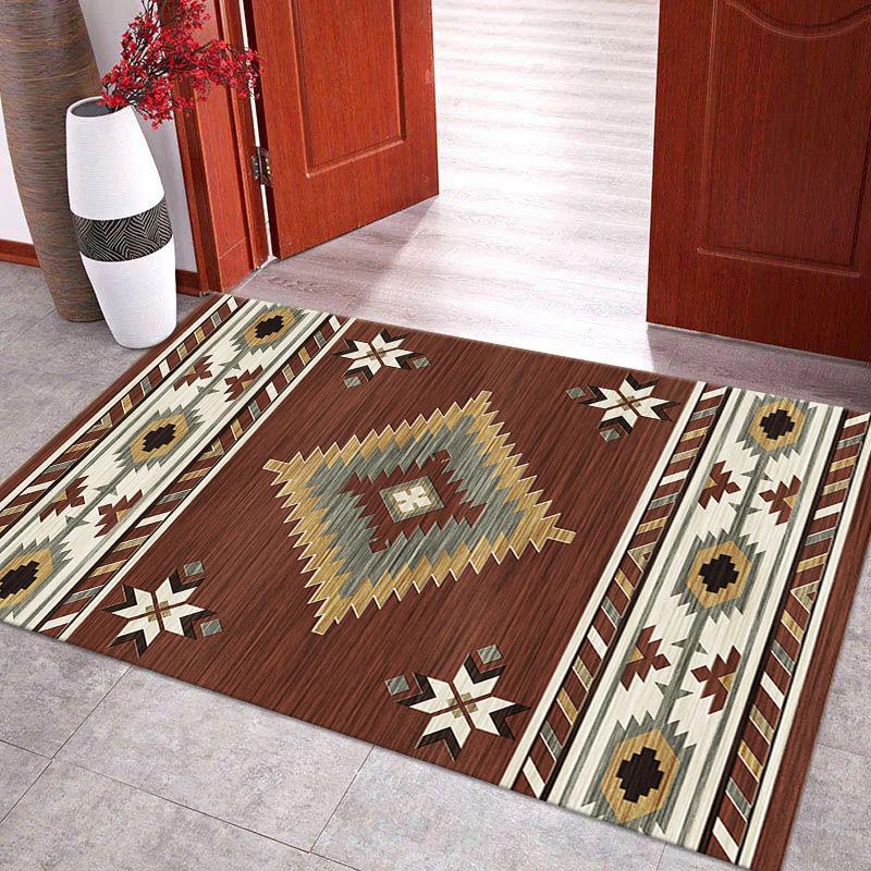 Retro etnický styl koberec vstupní rohožka do dveří obývací pokoj ložnice koberec ke konferenčnímu stolku protiskluzová oděruvzdorná rohožka ke dveřím
