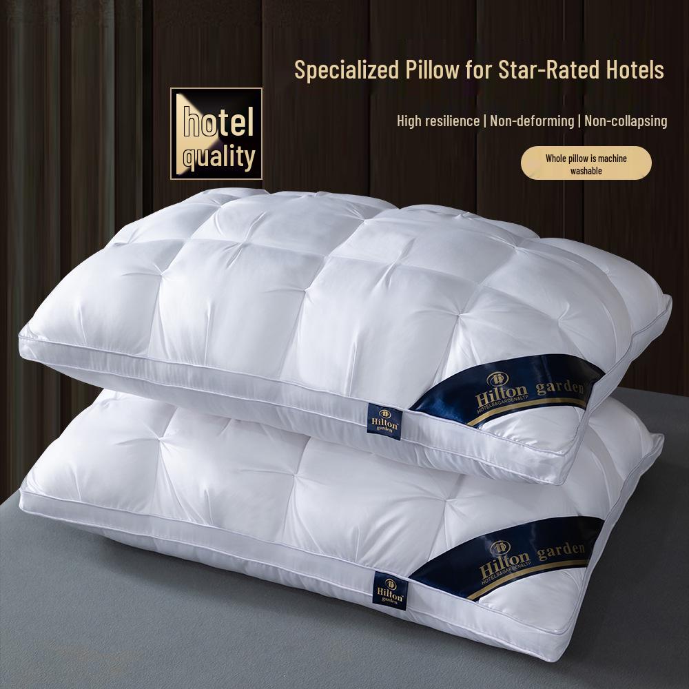 Silk Twisted Flower Bread Pillow - Breathable Neck Protection Cervical Health Pillow for Home Use.