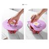 20*20cm Cute Flower Silicone Fresh-keeping Lid Kitchen Round Bowl Lid (No FDA Certificate, BPA Free)