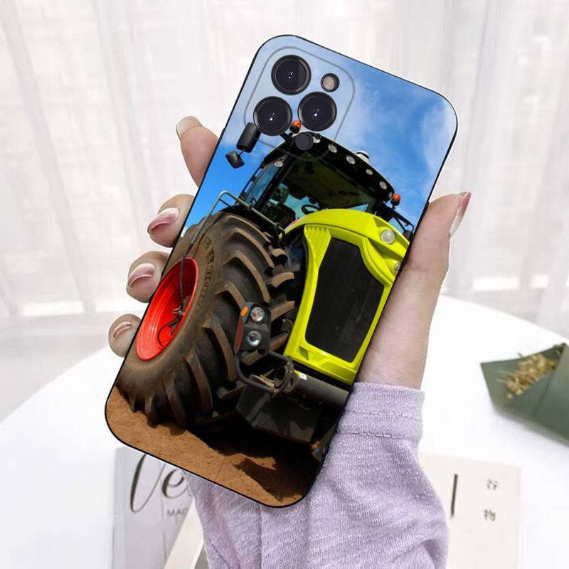 Bauernhof Fahrzeug Traktor Telefon Fall Für iPhone 8 7 6 6S Plus X SE 2020 XR XS 14 11 12 13 Mini Pro Max Mobile Fall