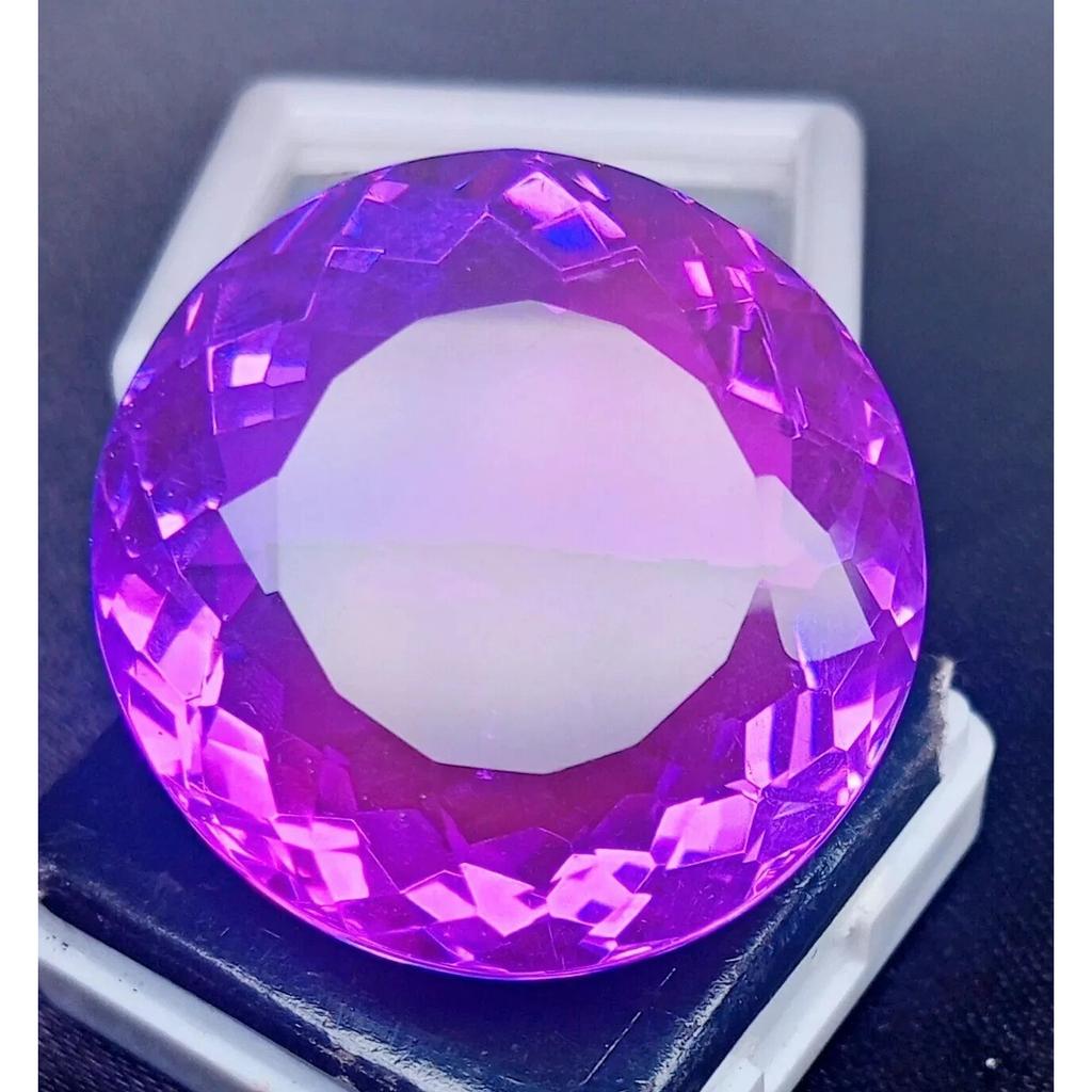 Stunning Natural Tourmaline Big Bi-Color 84.94 Ct Round Certified Gemstone