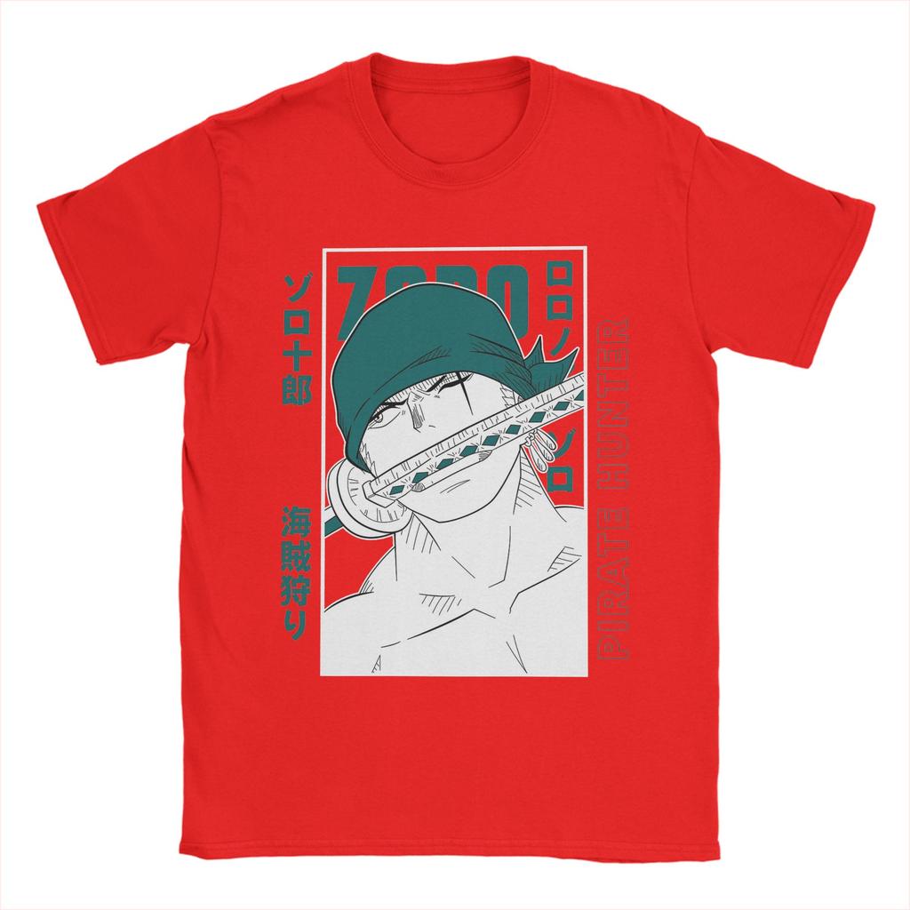 Zoro Roronoa T Shirts Men Cotton Amazing TShirt O Neck Ones Pieces Tee Shirt Short Sleeve Clothes New Arrival