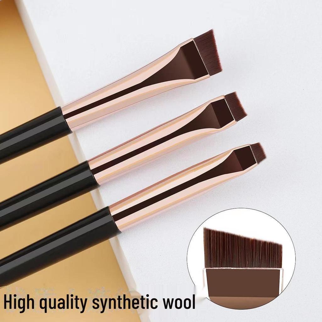 3 Blade Oblique Tail Eyeliner Brush - Eyebrow Brush - Eyebag Brush - Concealer Detail Brush for Cross-border Sales.