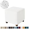 Elastic Ottoman Cover Square Furniture Protector Durable Pouf Stool Cover