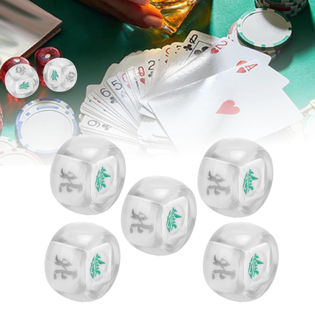 5 Stück Mahjong Windrichtung Würfel Südwest Nord Kugel Unterhaltungsspiel Würfel
