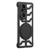 For Honor 200 Pro 5G Case with Kickstand Heat Dissipation Hard PC Phone Back Cover Carbon Fiber Texture
