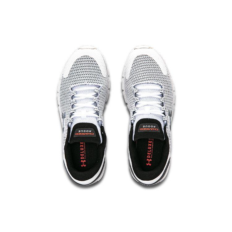Under Armour Charged Rogue 2.5 Reflect Comfortable Mesh Low Top Casual Running Shoes Unisex Sneaker White 3024735-101