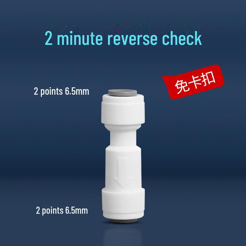Pure Water Direct Drinking Machine with Quick Connect L-Type Elbow and Two-Way Check Valve