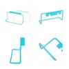 New Over Door Tool Rail Cupboard Tea Towel Holder Hanger Rack Kitchen Bathroom Bar Hook
