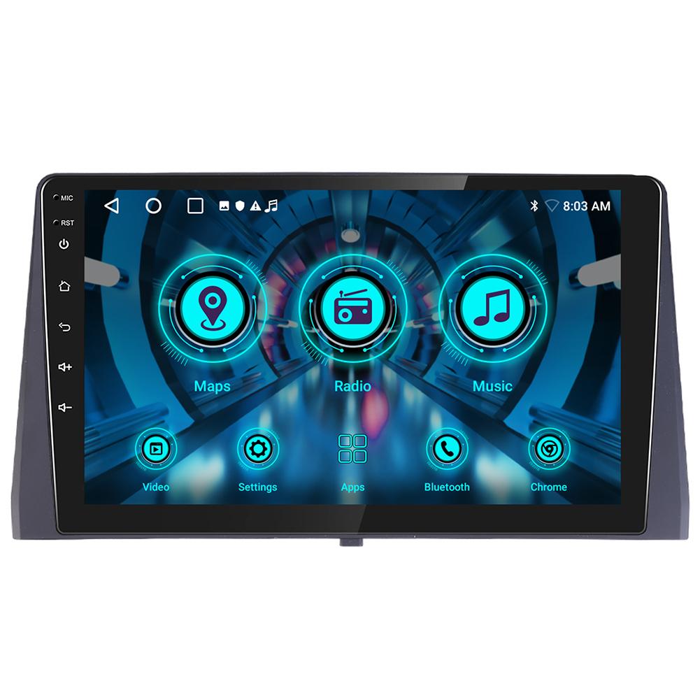 Navigation System, Compatible with the 2024 Fiat Doble, Android 15, 10.1-inch, Built-in CarPlay + Android Auto, 2+64GB