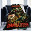 Danhausen Curses Meme Horror Blanket Flannel Printed   Multifunction Lightweight Thin Throw Blankets for Sofa Office Quilt