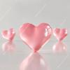 4/10pcs Cute and Simple Decorative Magnets Suitable Heart-shaped Refrigerator Magnet Set for Kitchen and Office Whiteboards