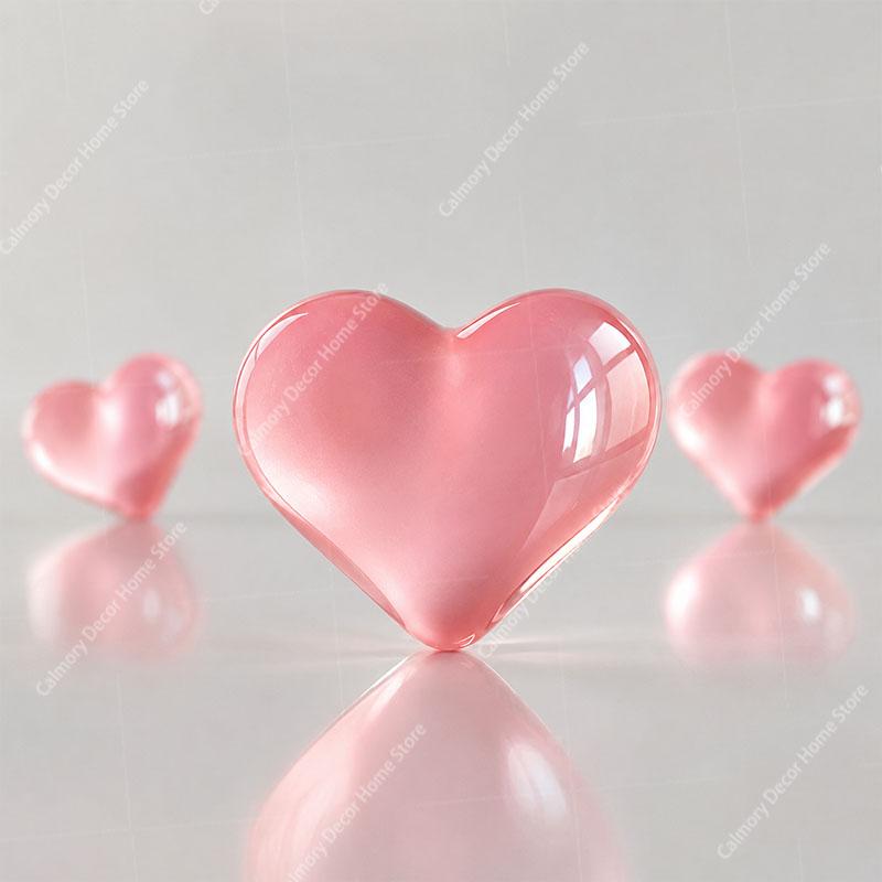 4/10pcs Cute and Simple Decorative Magnets Suitable Heart-shaped Refrigerator Magnet Set for Kitchen and Office Whiteboards