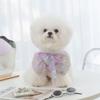 23 years of new laser technology dog dress spring and summer thin medium and small dog Pomeranian small dog clothes