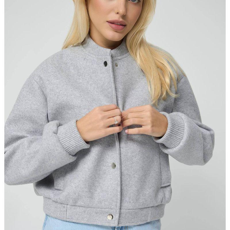 Spring Fashion Style Casual Easiest for Match round Neck Long Sleeves Short Soft Pilot Jacket Outwear 3046272