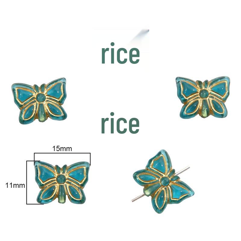 Baroque Gilded Oval Olive Flat Beads for DIY Jewelry & Earrings