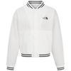 The North Face Logo Gestreifte Langarmjacke Unisex Jacke Weiß NJ3LR06B