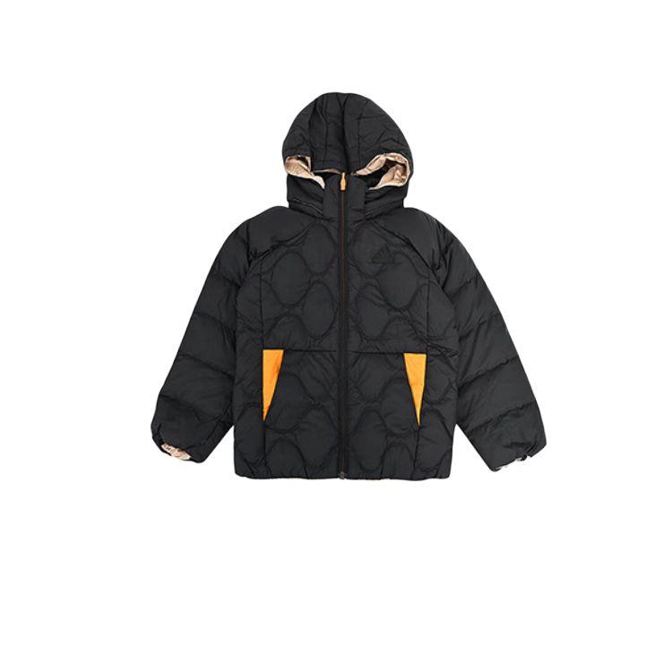 

Adidas Reversible Down Jacket Comfortable Casual Warm Kids outerwear Black White JJ5010 128