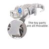 3D Printed Silver Wagging Tail Crocodile, Joints Movable, Novel Multi-Color Printing Technology Gift Small Toy