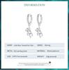 Bamoer 925 Sterling Silver Braided Texture Twisted Ear Buckles Silver Bear Drop Earrings for Women Christmas Gift Jewelry