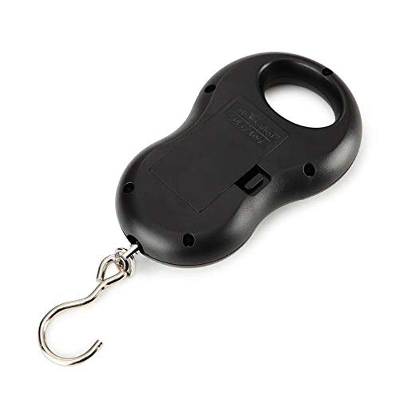 Portable 50Kg 10g Hanging Scale  Digital Scale BackLight Electronic  Fishing Weights Pocket Scale Luggage Scales Black