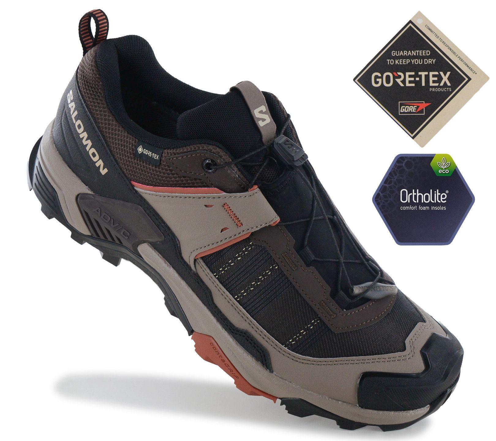 Salomon Unisex Brown X Ultra 5 Gtx - Gore-Tex - Men's Hiking Boots Trekking Shoes 491027 Original 43