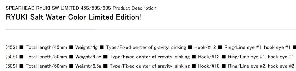 Duo Spearhead Ryuki 45S SW Sinking Lure CPA0679 (4055)