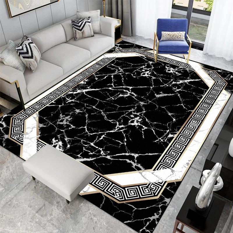 Living Room Decoration Abstract Carpets Modern Home Soft Rugs Hall Sofa Light Luxury Floor Mat Room Decor Cloakroom Large Carpet