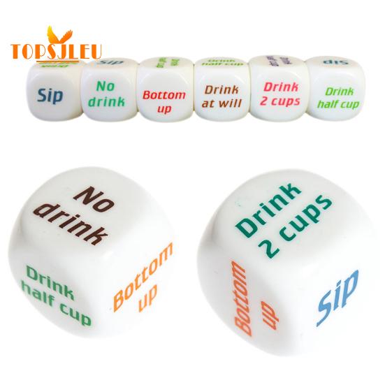 Kreatywne wino do picia Mora English Gry w kości - hazard, decydowanie o napojach dla dorosłych