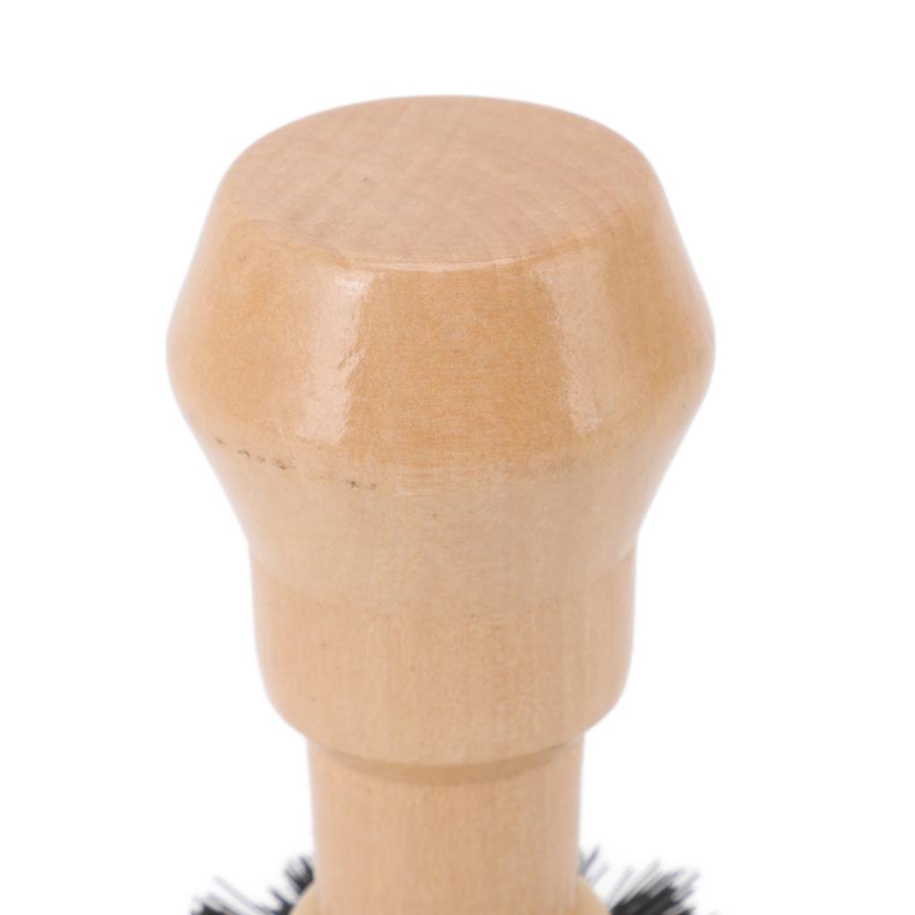 Portafilter Cleaning Brush Professional Portable Coffee Tamper Cleaning Brush with Wooden Handle for Kitchen Tool