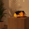 Miniature Villa with Porch Detailed 1:64 Proportionate Model House TwoStory American Style