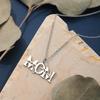 Stainless Steel Necklaces Heart Letter Love You MOM Pendants Charms Choker Mother Necklace For Women Jewelry For Mother Gifts