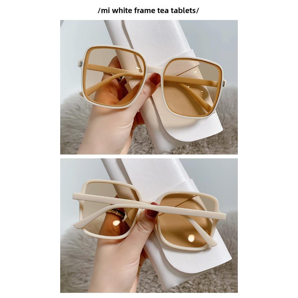 Rizs köröm szögletes napszemüveg női napszemüveg fokozatosan színt vált új szemüveg női trend UV védelem