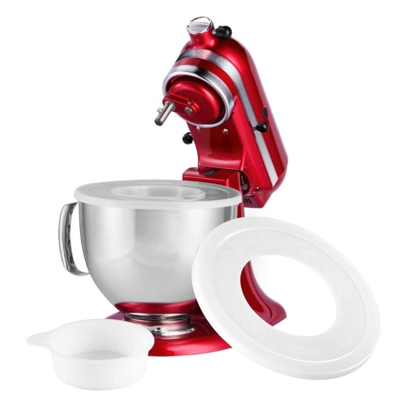 2PCS Mixing Bowl Covers Dustproof Design Reduces Ingredient Splatter Keeps Counter Clean During Baking Prep for 4.5-5QT